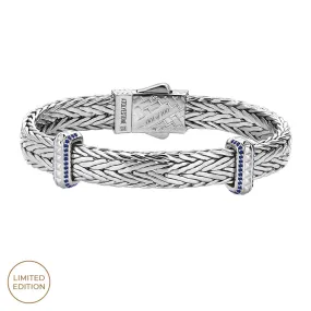 Iconic Sapphire Woven Elements Bangle