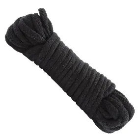 Japanese Style Bondage Rope In Black 10m