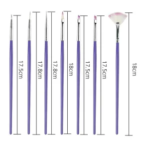 Nail Art Brush Set 7pcs