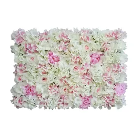 Pink Flower Background for Wedding Backdrop Artificial Flower Panel Silk Hydrangea