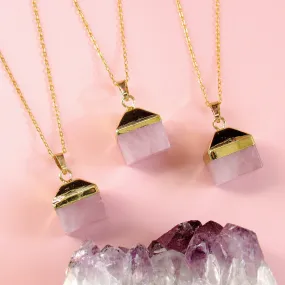 "Box of Love" Rose Quartz Necklaces