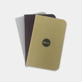 Word Notebooks - Drab