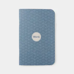 Word Notebooks - Indigo Ruled Set of 3